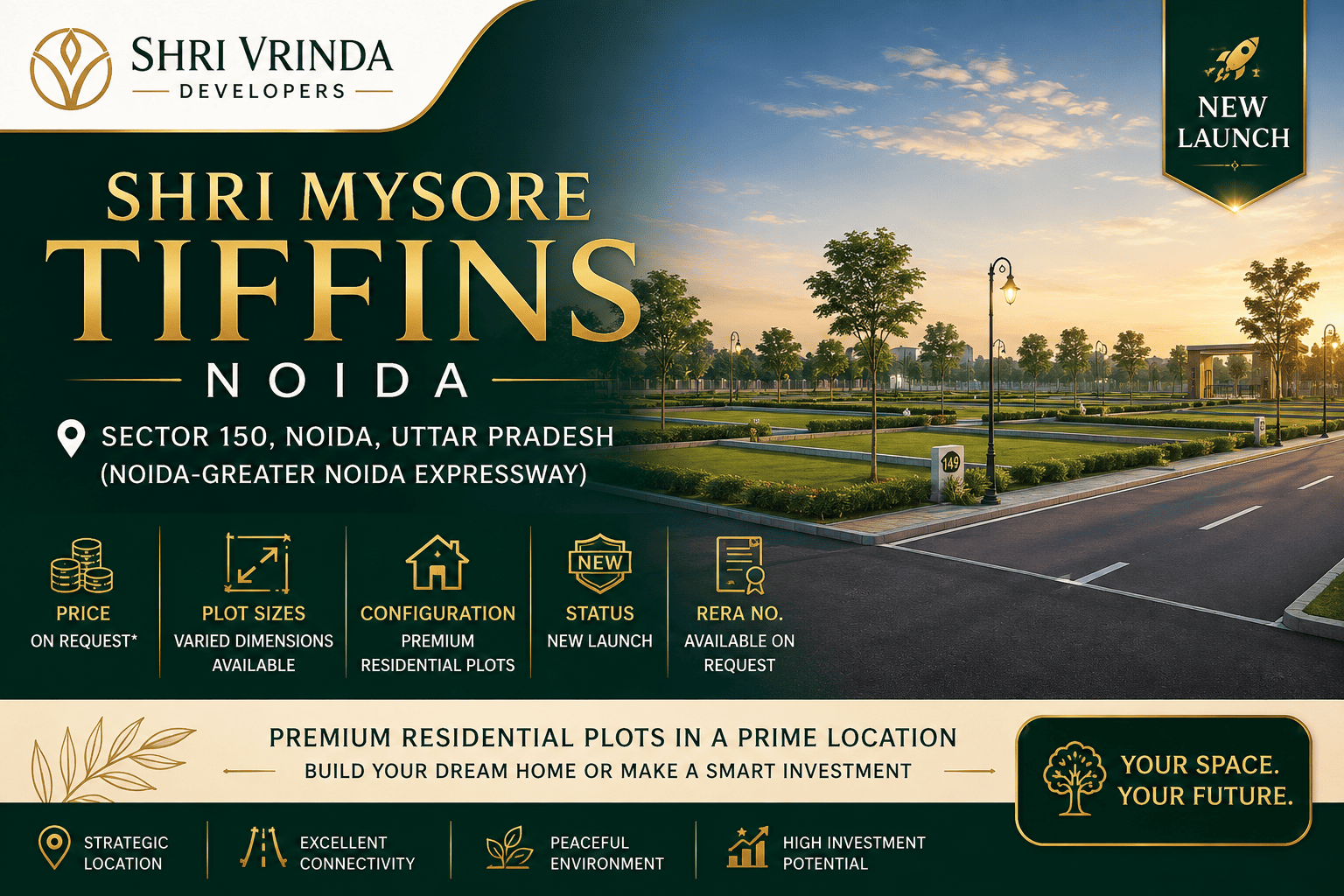Shri Mysore Tiffins Noida - Premium Residential Plots