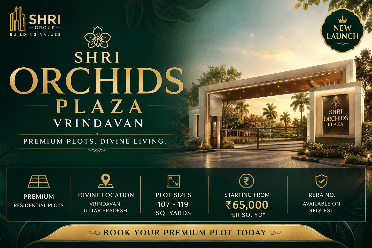 Shri Orchids Plaza Vrindavan - Premium Residential Plots