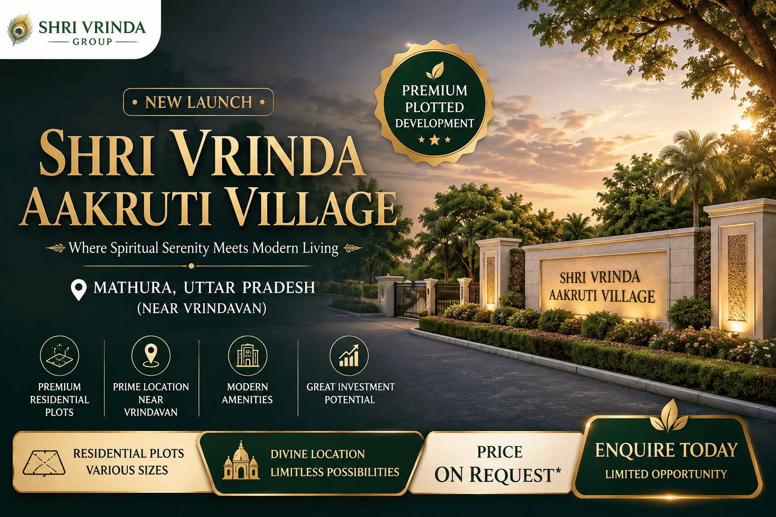 Shri Vrinda Aakruti Village - Premium Plots in Mathura