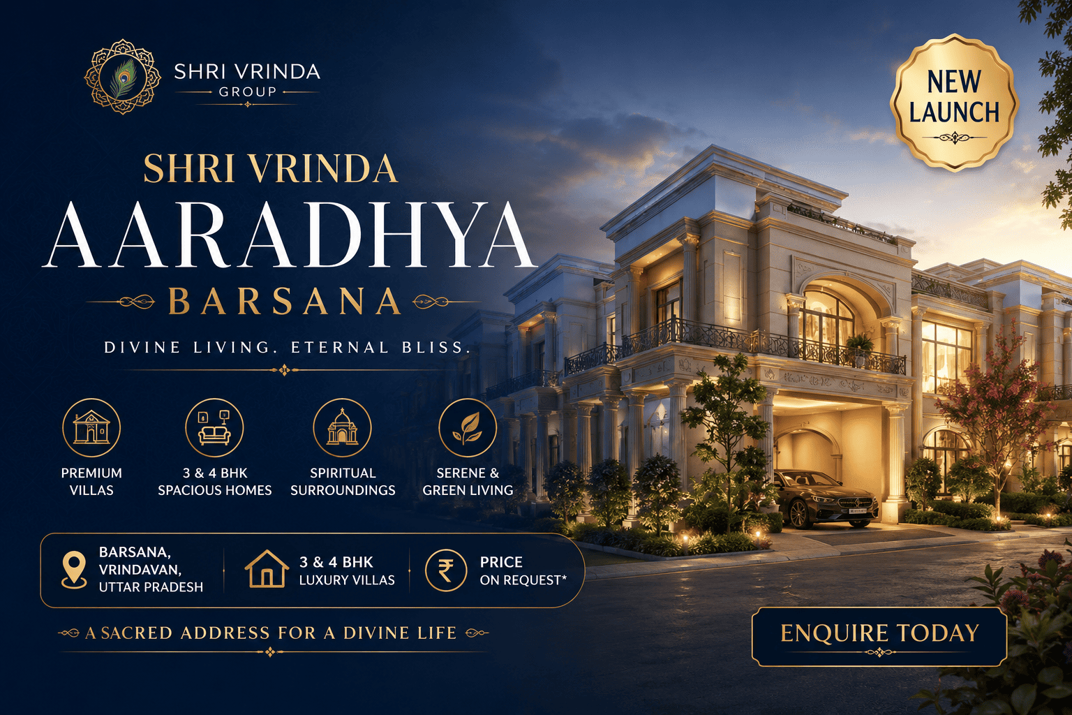 Shri Vrinda Aaradhya Barsana - Premium Villas Barsana