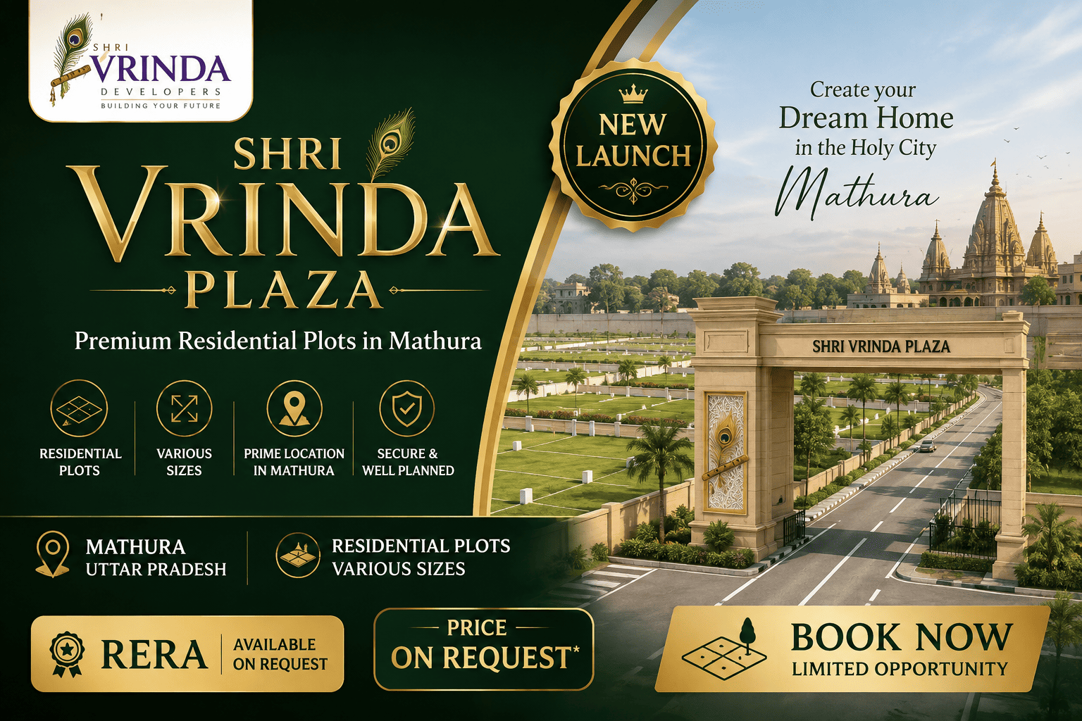 Shri Vrinda Plaza Mathura - Residential Plots for Sale