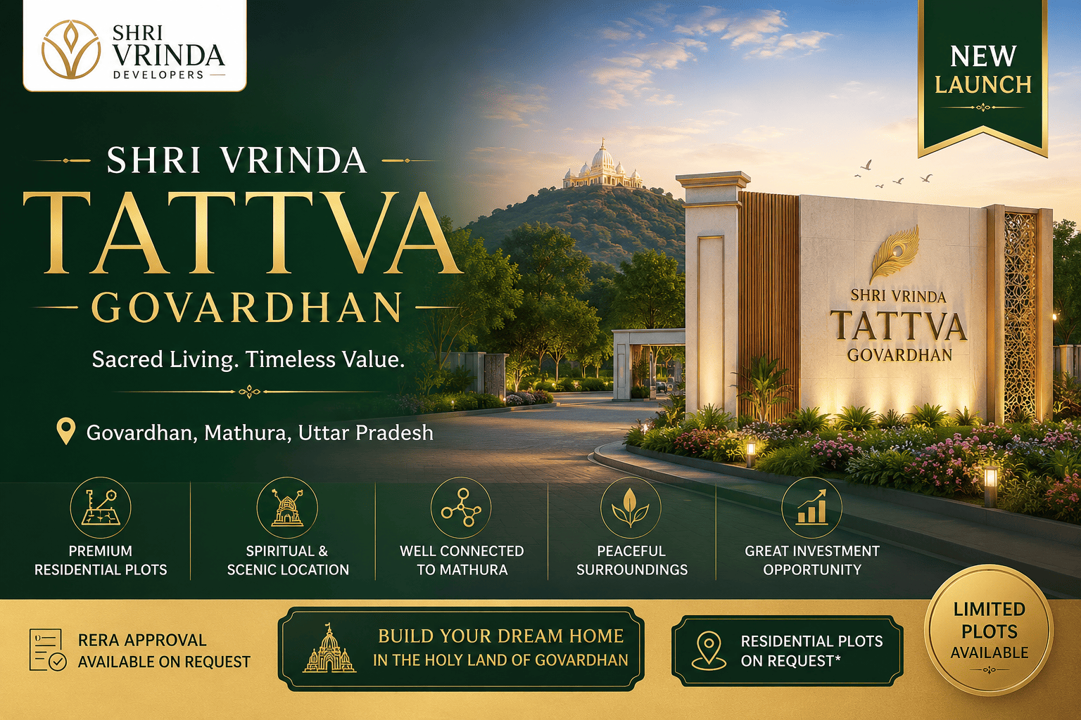 Shri Vrinda Tattva Govardhan - Residential Plots in Govardhan