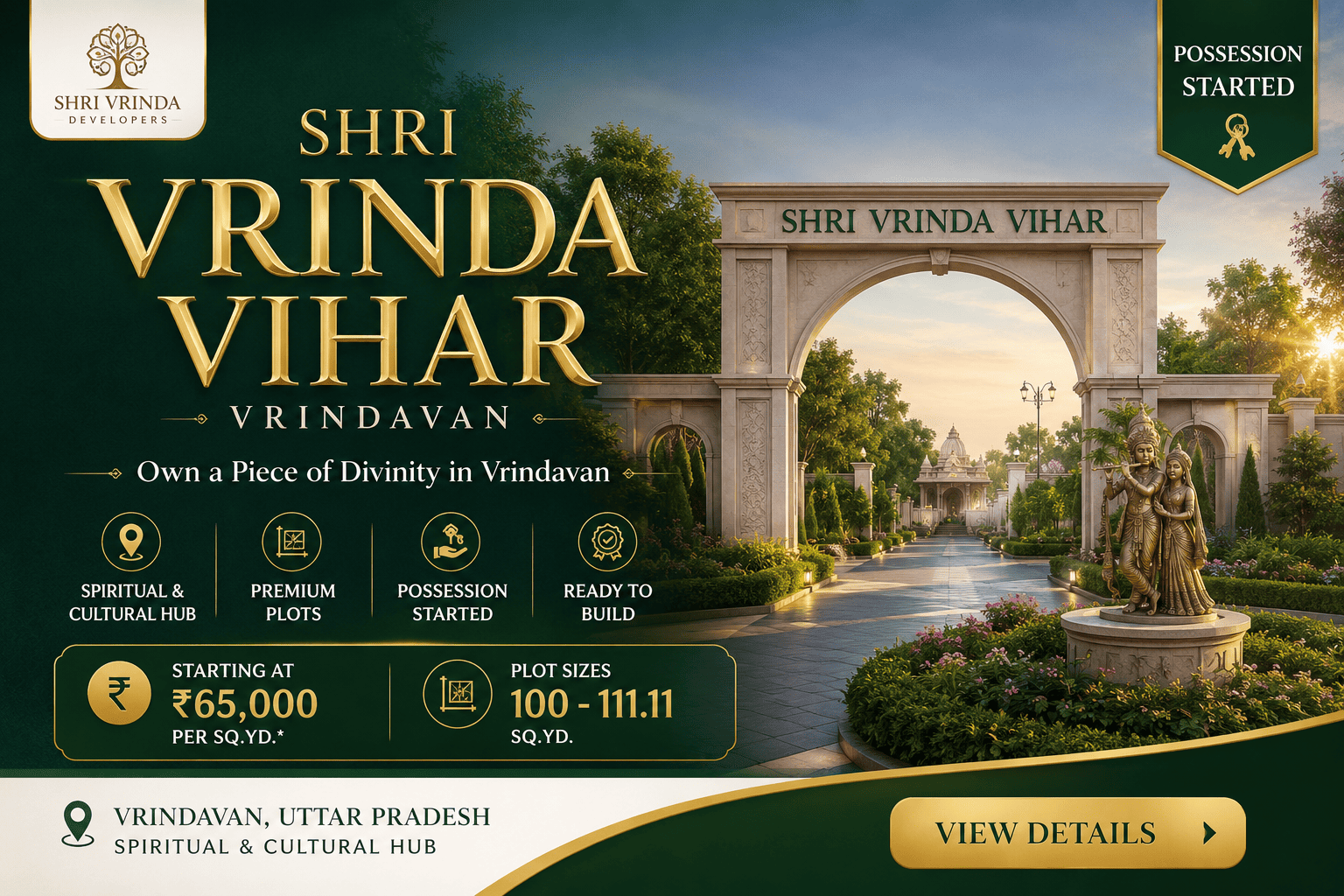 Shri Vrinda Vihar Vrindavan - Premium Residential Plots