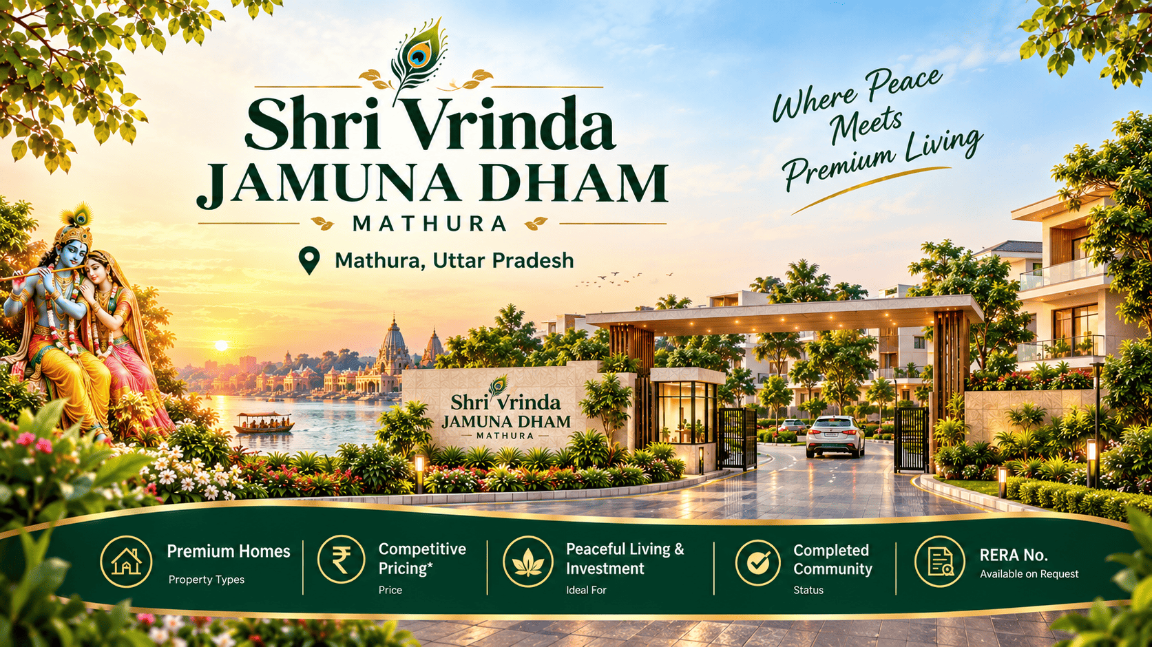 Shri Vrinda Jamuna Dham Mathura - Peaceful Living & Premium Homes