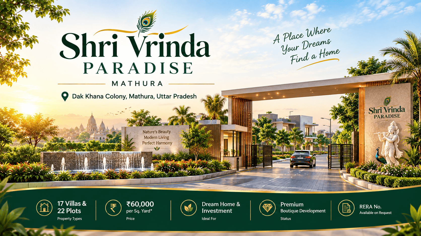 Shri Vrinda Paradise Mathura - Luxury Villas & Premium Plots
