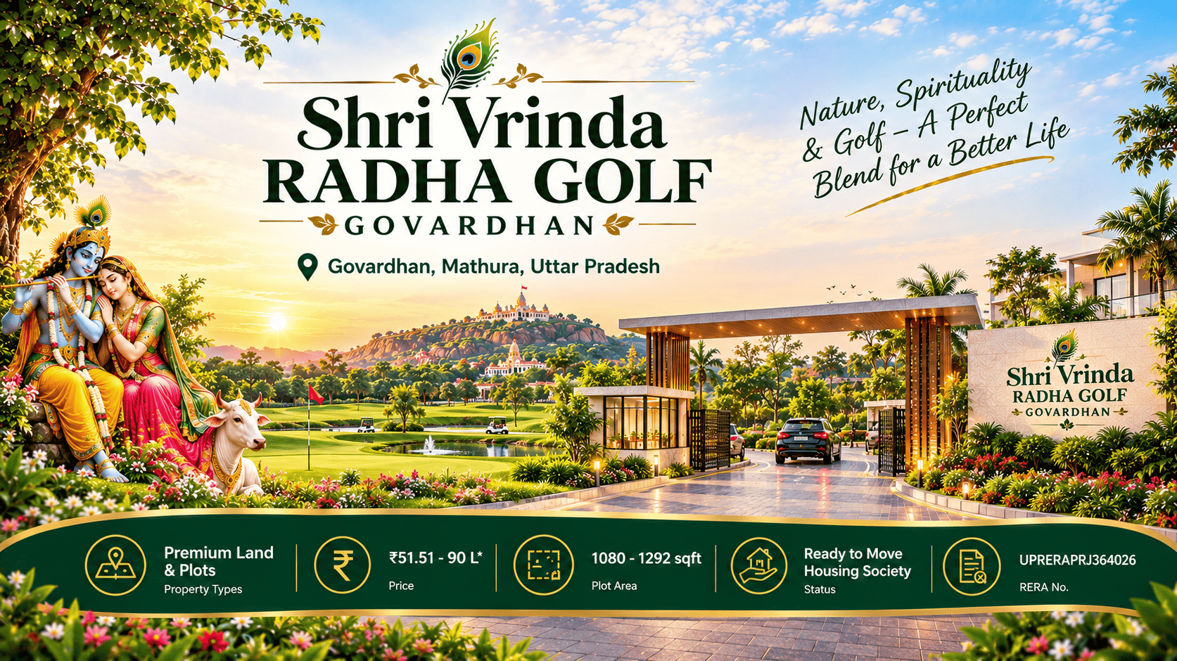 Shri Vrinda Radha Golf Govardhan - Premium Plots & Land